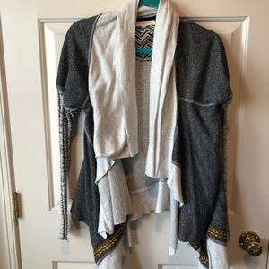 Patchwork-style cardigan